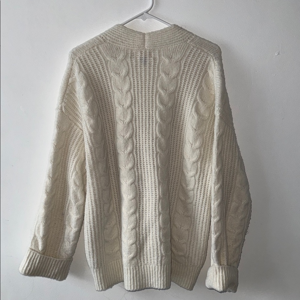Universal Thread Cream Cable-Knit Button Cardigan - Picture 5 of 5
